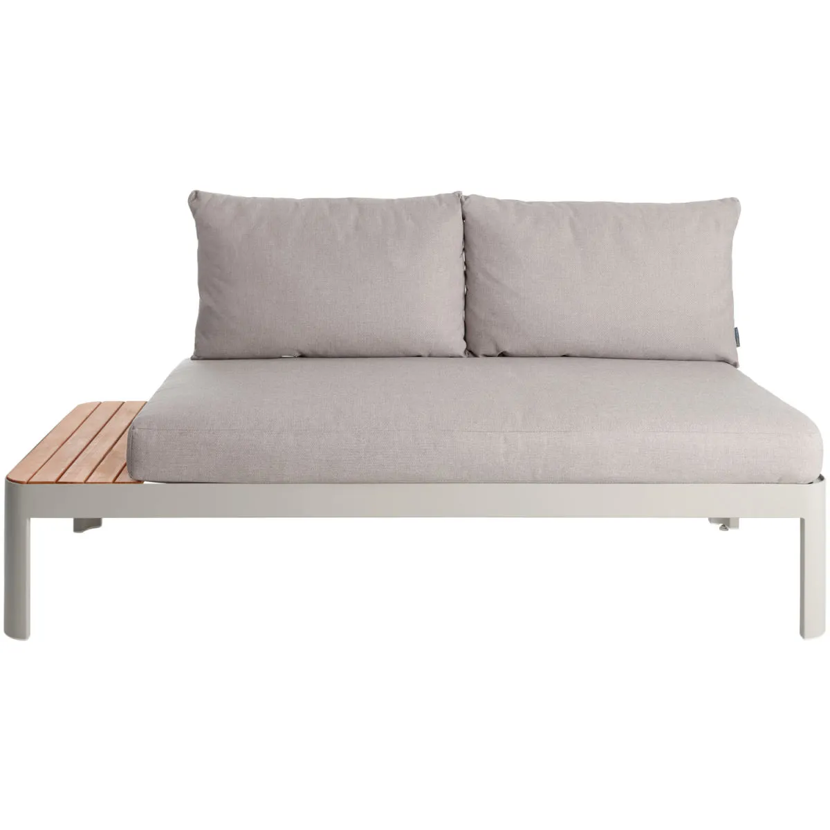 VEGA Divano da esterno Amalfia; 172x72x73 cm (LxPxH); seduta grigio chiaro, struttura grigio chiaro