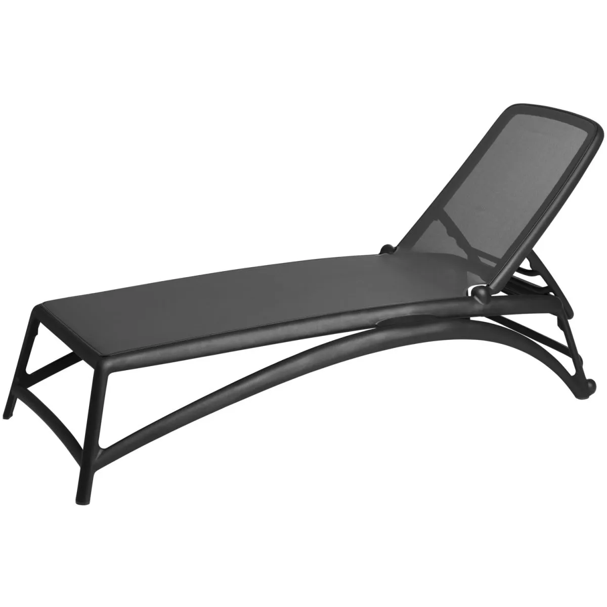 Nardi Lettino prendisole Atlantico; 204x70x35 cm (LxLxH); antracite