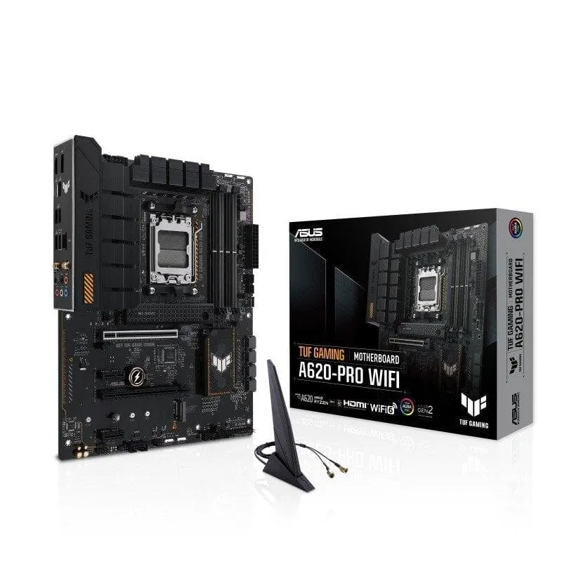 Schede Madri ASUS TUF GAMING A620-PRO WIFI AMD A620 Socket AM5 DDR5 ATX WiFi 6 RAID Gaming