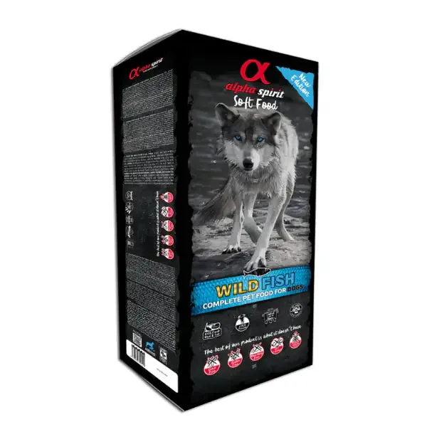 Alpha Spirit Adult alimento Semi-Umido Grain Free 9 kg Pesce - Croccantini per cani