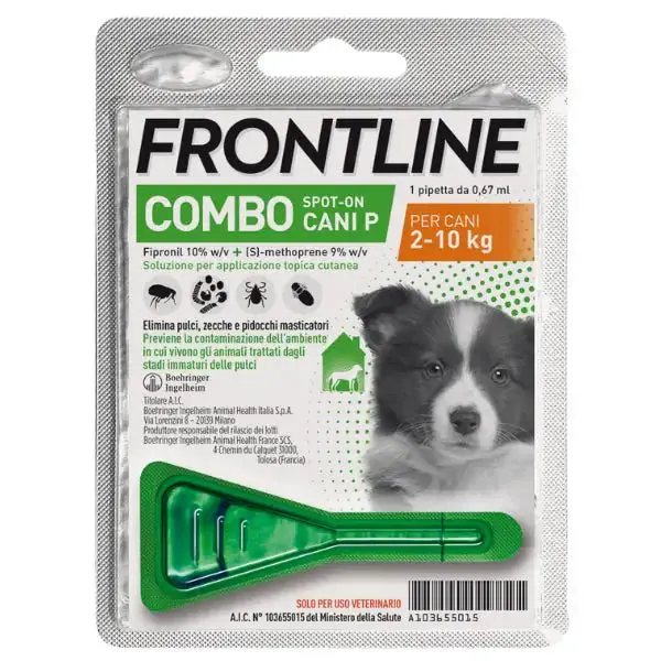 Frontline Combo Spot-On antiparassitario per cani 1 pipetta Cuccioli - Antiparassitario per cani