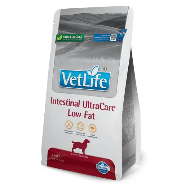 Farmina Vet Life Canine Intestinal UltraCare low fat 10 kg - Dieta veterinaria per cani