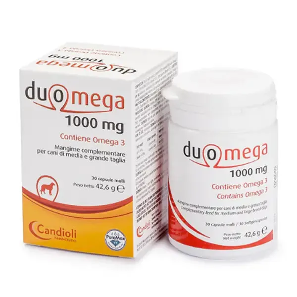 Candioli Pharma Duomega 1000 mg Supporto renale Compresse per cani 30 Compresse - Integratori per cani