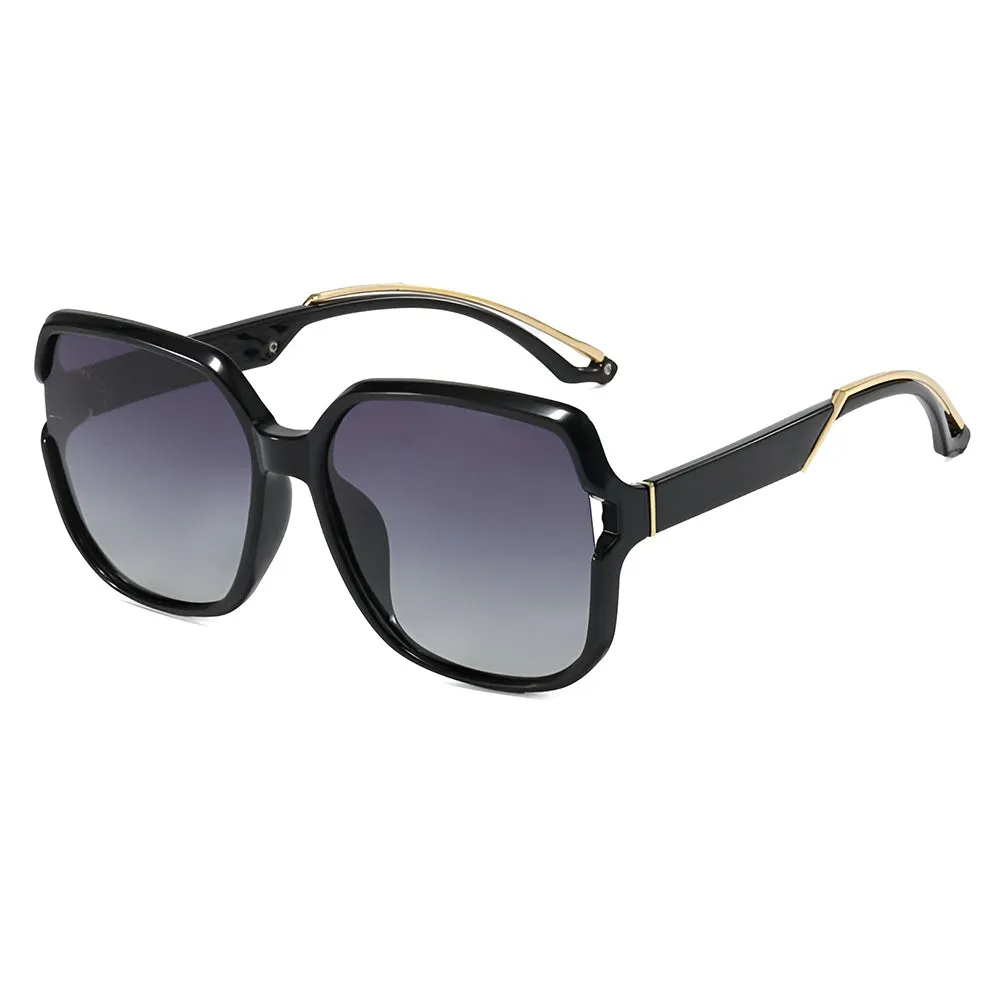 Occhiali da Sole Donna Techsuit 5228, Polarizzati, Nero Oro