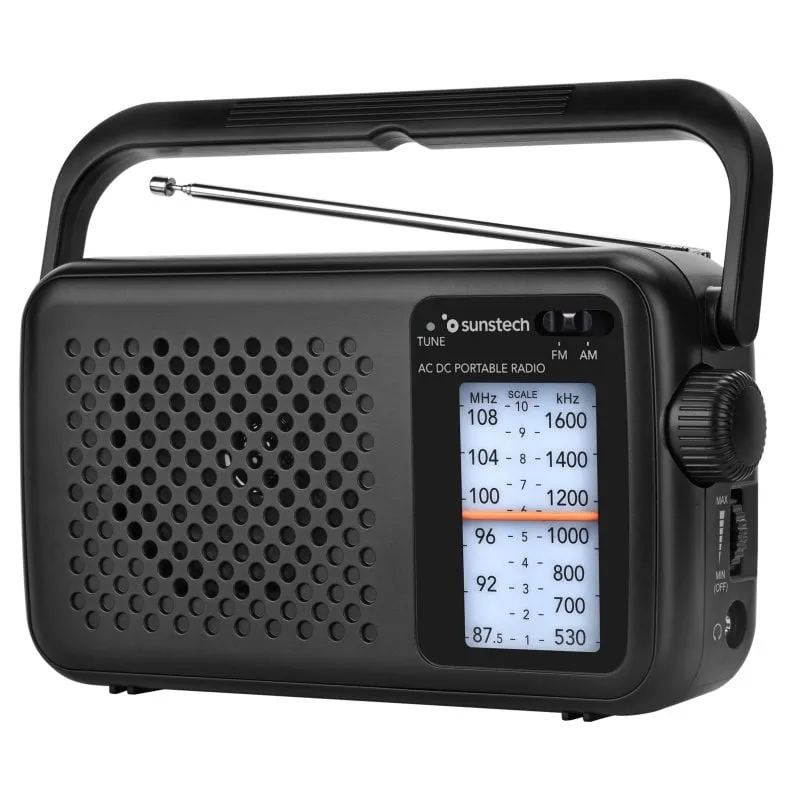 Radio analogica nera Sunstech RPS760