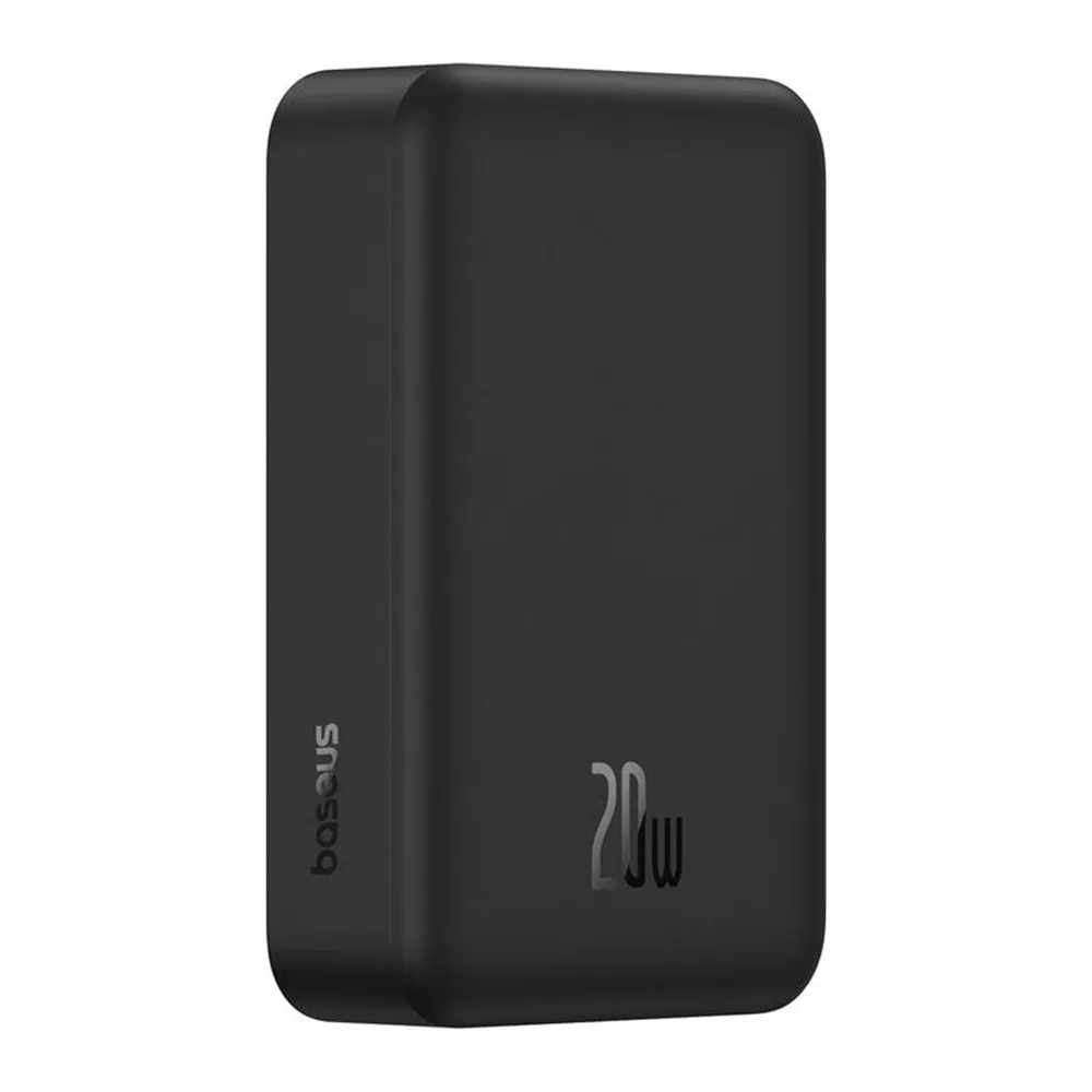 Batteria Esterna Wireless Baseus EnerFill FM41 Mini, 20000mAh, 20W, PD + FQI, 1 x QI - 1 x USB-C, Nera E0027U00