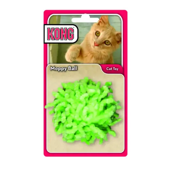 Kong Giochi Attivi per Gatti Moppy Ball - Assortiti - Giochi per gatti