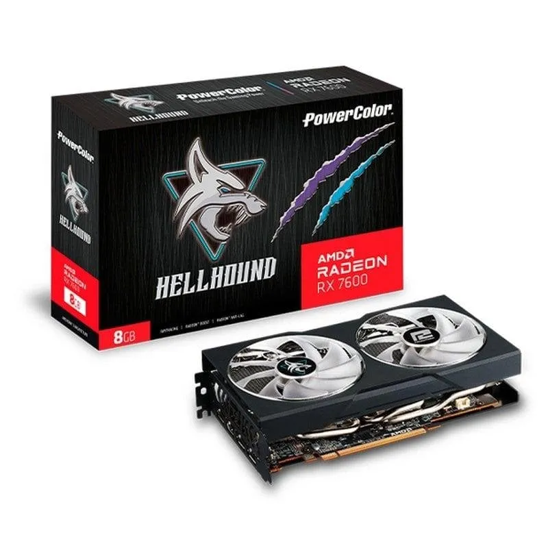 Scheda Grafica PowerColor Hellhound AMD Radeon RX 7600 8GB GDDR6