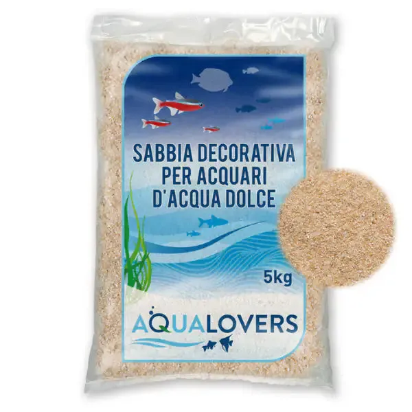 Sabbia decorativa per acquari d'acqua dolce Quarzo Aqualovers Rosa 5 kg