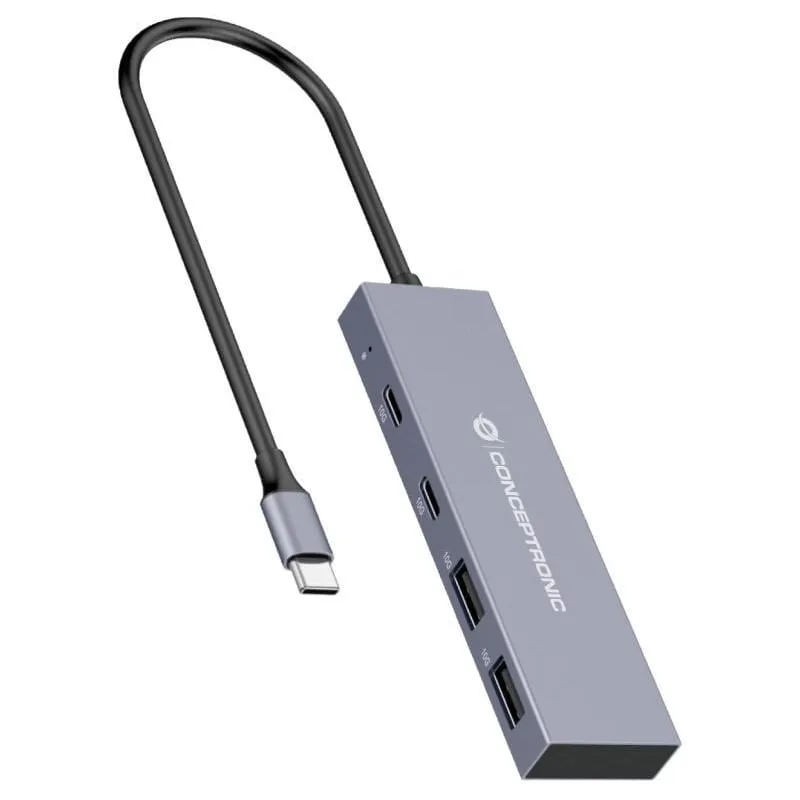 Conceptronic HUBBIES13G Hub USB-C 3.2 10 Gbps 2 porte USB-C + 2 porte USB-A