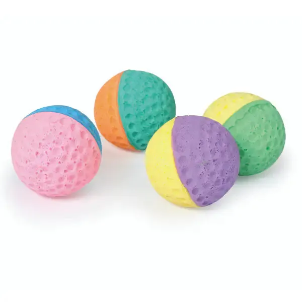 Gioco in spugna per gatti Round Ball Camon Colori assortiti - Giochi per gatti