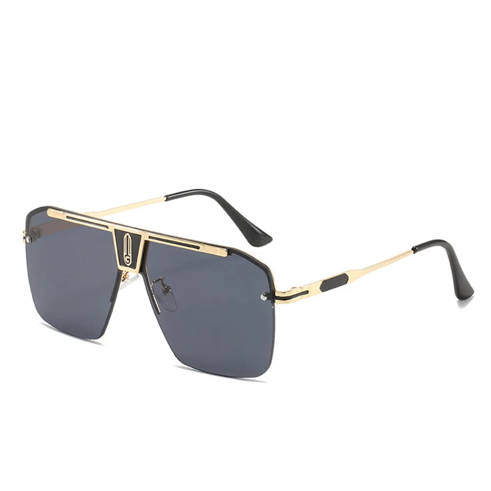 Occhiali da Sole Uomo Techsuit 2576, Oro Nero Grigio