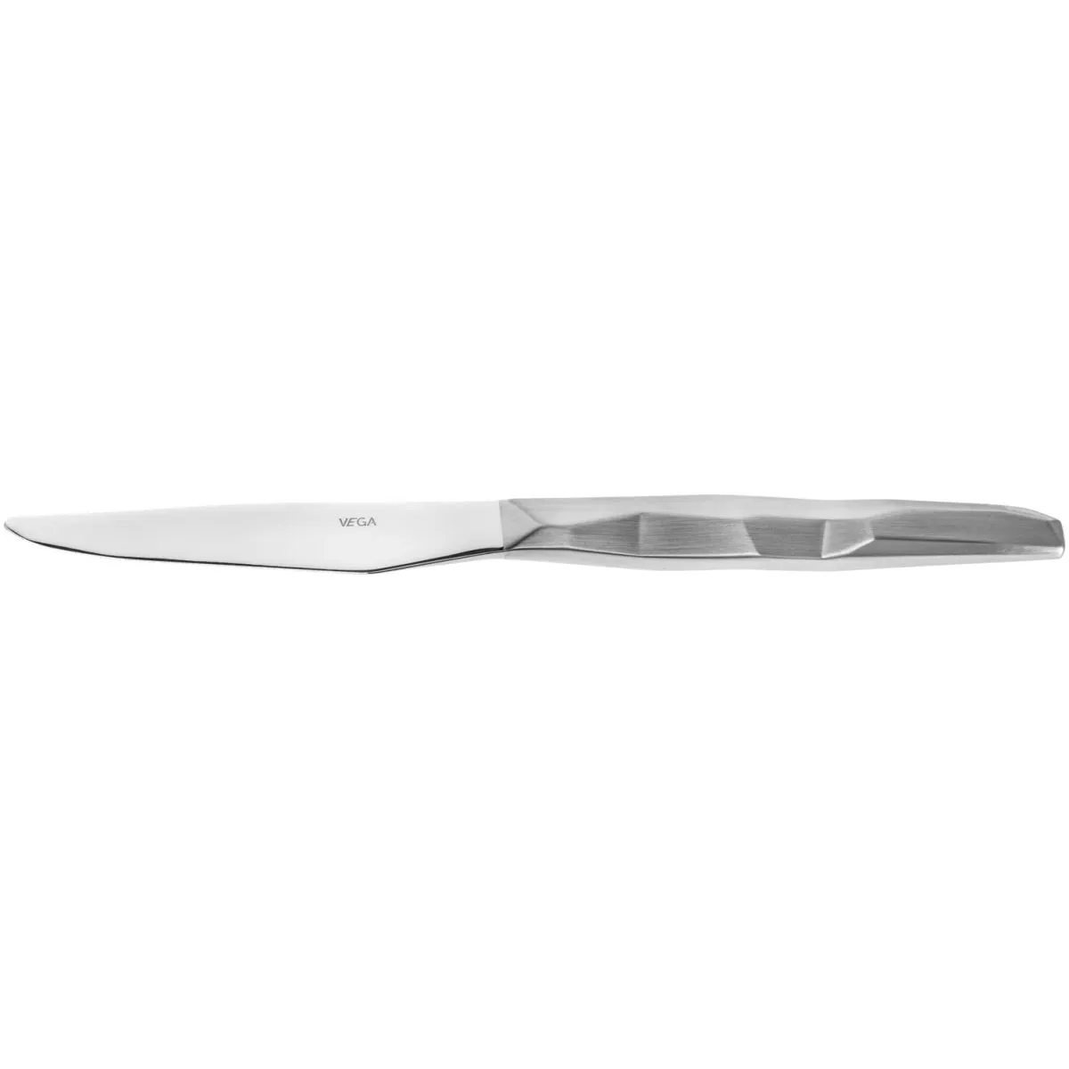 12x VEGA Coltello da tavola Diamante; 22.5 cm (L); argento, manico argento; 12 pz. / Pacco