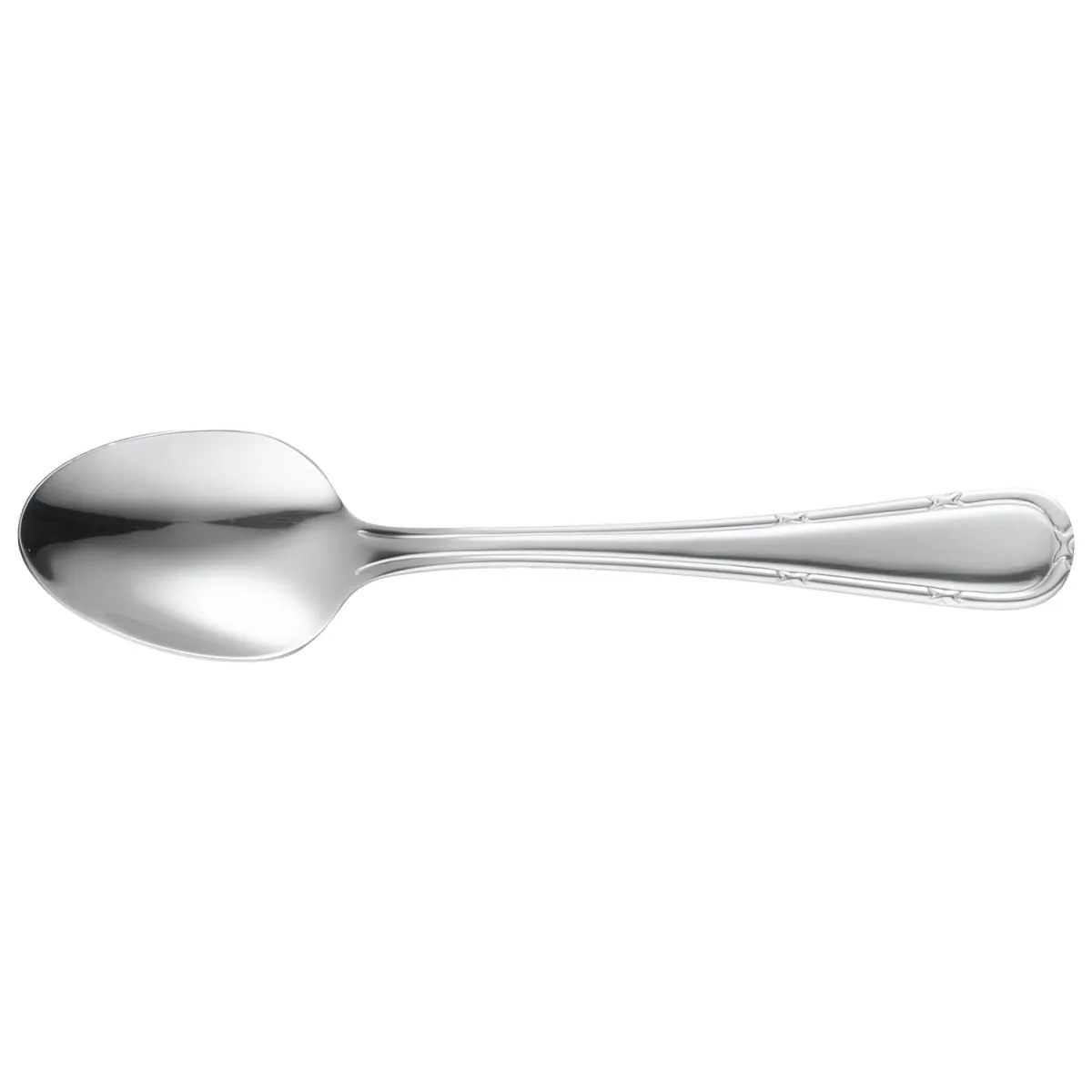 12x PULSIVA Cucchiaino tè Marbella; 14 cm (L); argento, manico argento; 12 pz. / Pacco