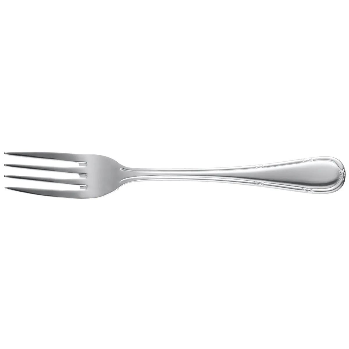 12x PULSIVA Forchetta tavola Marbella; 20.2 cm (L); argento, manico argento; 12 pz. / Pacco