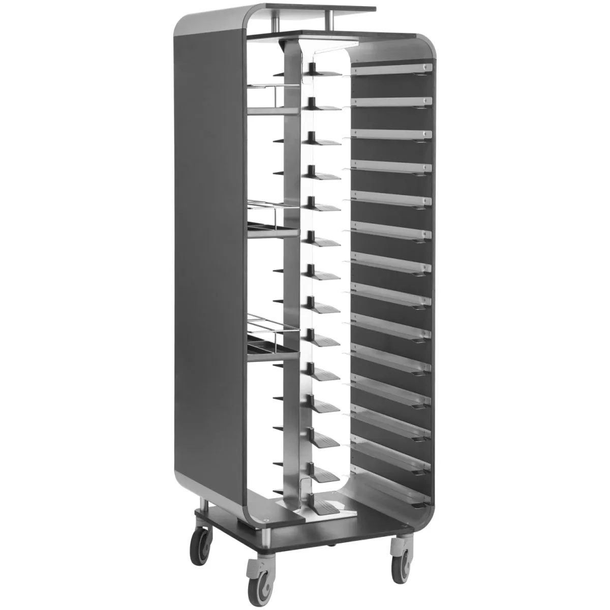 VEGA Carrello portavassoi Gorgone; 70.5x55x188 cm (LxPxH); antracite