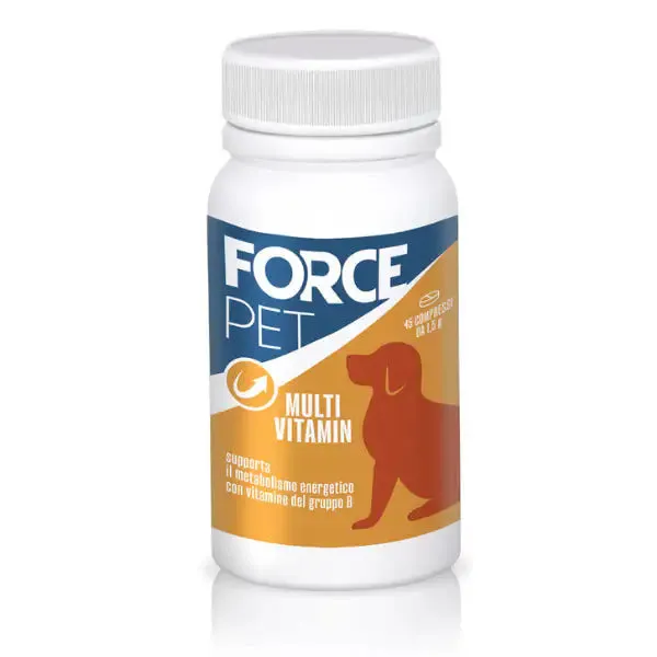 Forcepet Multi vitamin Supporto multivitaminico Compresse per cani 45 compresse da 1,5 gr - Integratori per cani