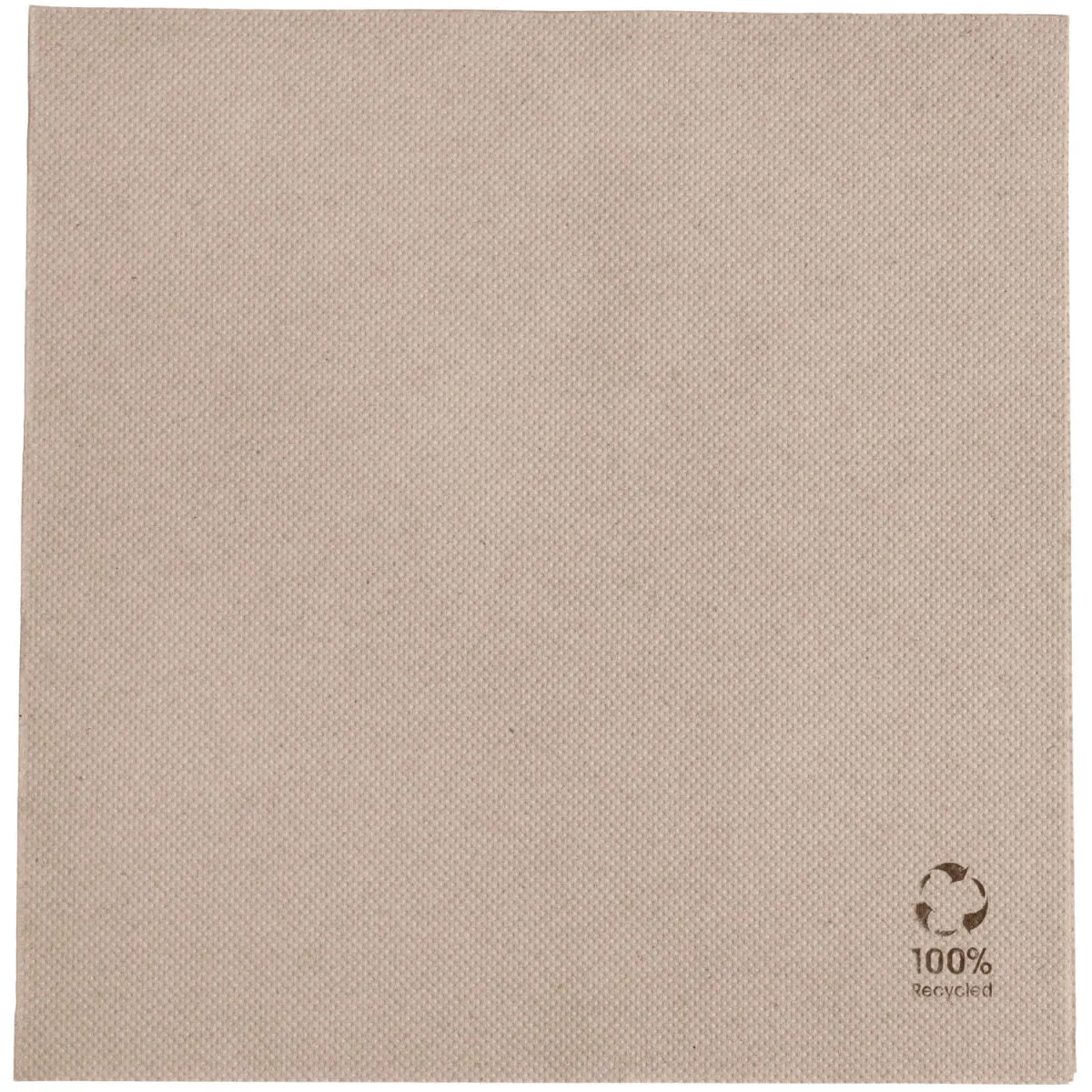 50x GARCIA DE POU Tovagliolo Ecolabel piega 1/4; 39x39 cm (LxL); naturale; 50 pz. / Pacco