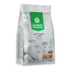 Nature’s Protection Superior Care Adult Small e Mini White Dogs Gluten Free Agnello 10 kg - Croccantini per cani
