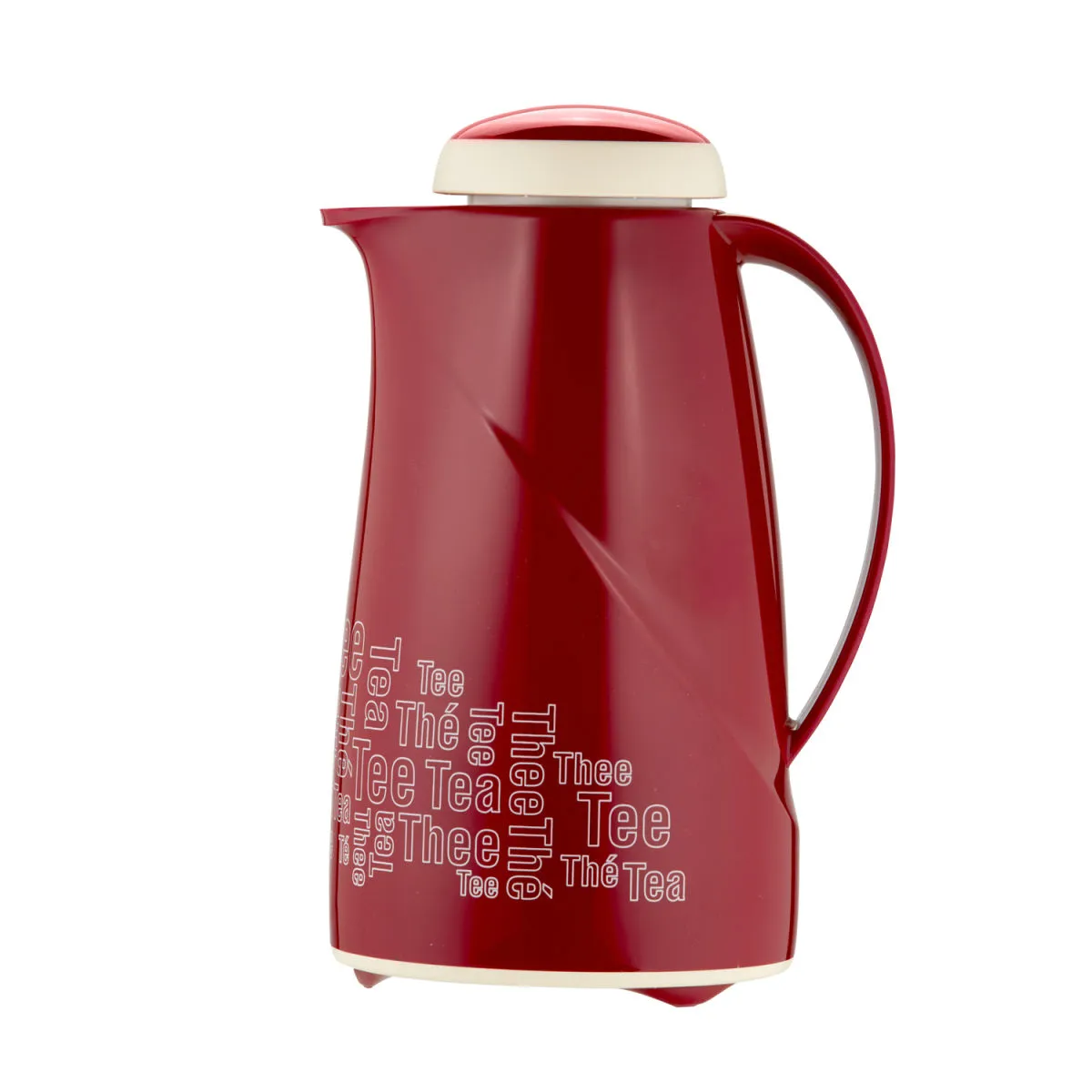 helios caraffa termica Wave 1,0 l Tea Time ; 1000 ml, 25.1 cm (H); rosso