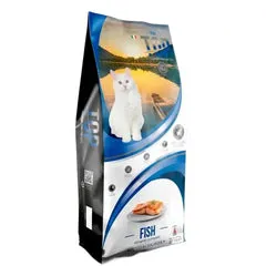 Top Gatto Fish Adult Mantenimento ricco di Salmone 20 kg - Croccantini per gatti