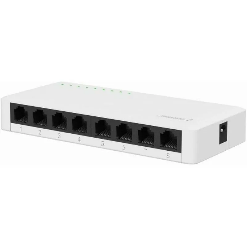 Gembird NSW-G8-01 Switch Gigabit Ethernet non gestito 8 porte Bianco