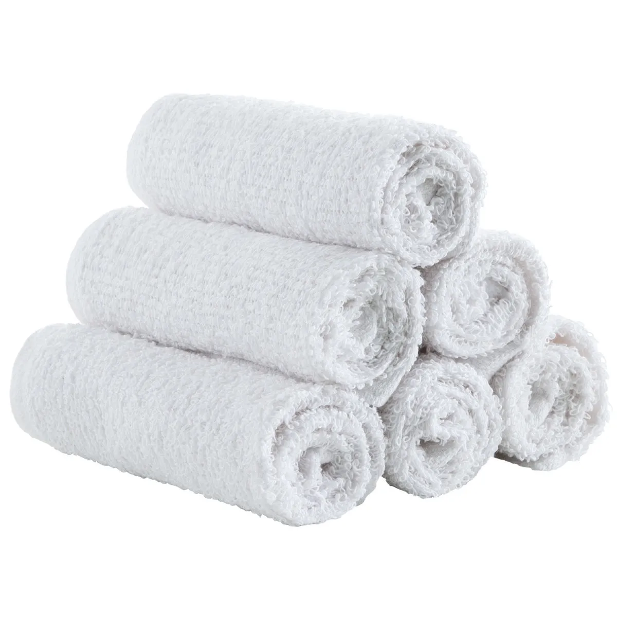 30x PULSIVA Asciugamano bidet Zelos; 30x30 cm (LxL); bianco; 30 pz. / Pacco