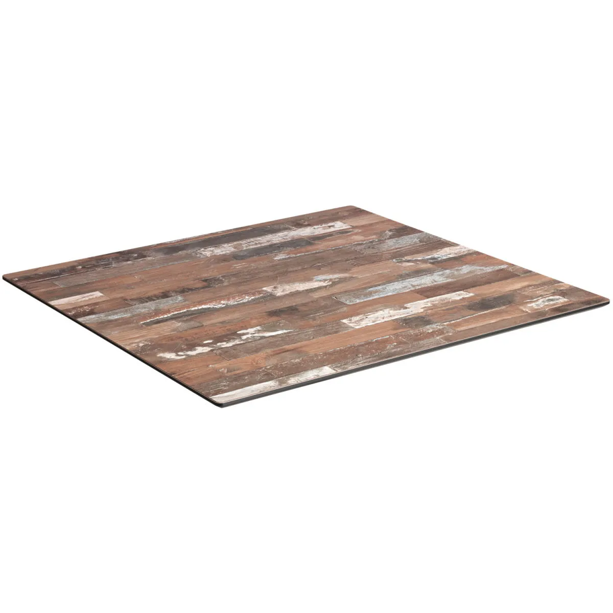 VEGA Piano per tavolo da esterno in HPL Lift quadrato; 68x68 cm (LxL); marrone antico; quadrata