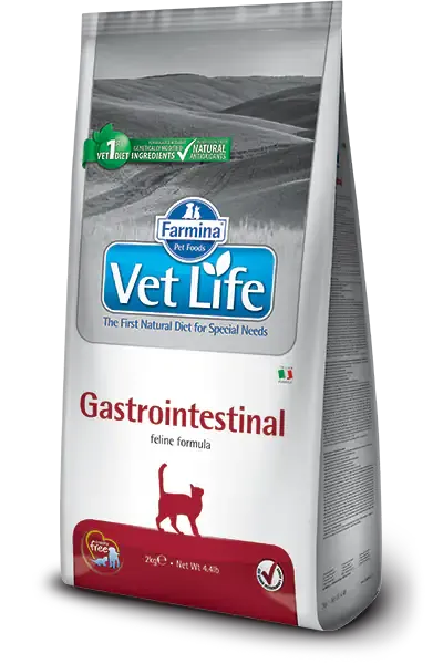 Farmina Vet Life Feline Gastro Intestinal 2 kg - Dieta veterinaria per gatti