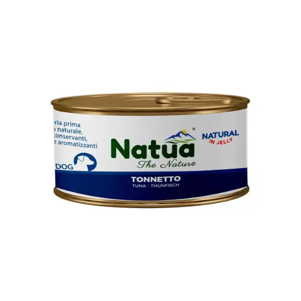 Natua Natural Dog Adult in Jelly cottura al vapore 150 gr Tonnetto - confezione da 24 pezzi - Cibo umido per gatti