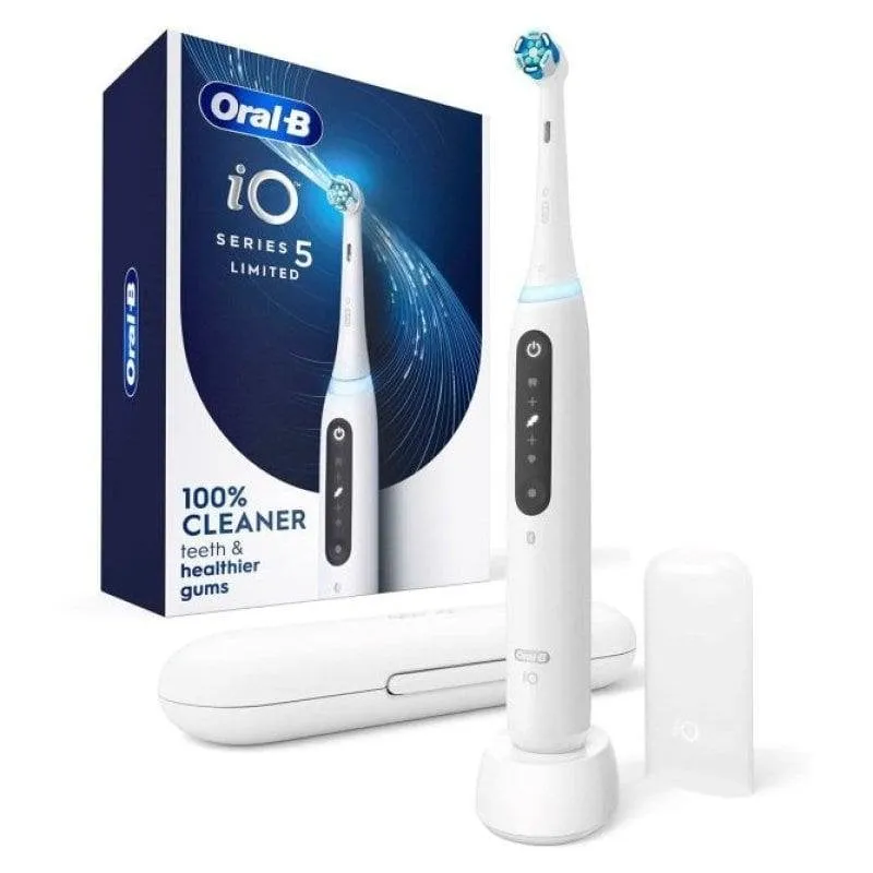 Spazzolino Elettrico Oscillante Oral-B iO5 5 Modalità Timer 1 Testina Sensore Pressione Custodia Intelligenza Artificiale
