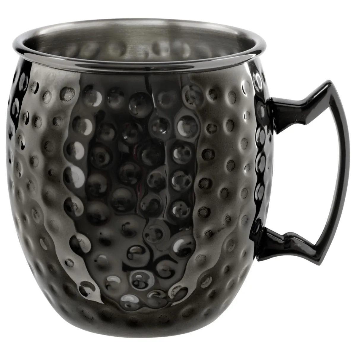 VEGA Bicchiere moscow mule Glendale martellato; 550 ml, 8.8x9.8 cm (ØxH); nero