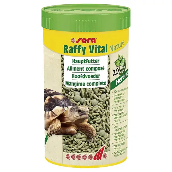 Sera Raffy Vital Nature mangime per rettili erbivori 320 gr (1000 ml) - Cibo per tartarughe