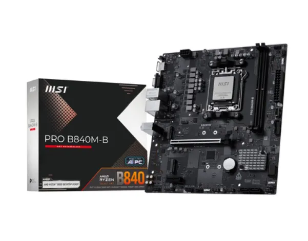 Msi Mb Amd B840, Pro B840m-B, AM5,2ddr5,1pci-Ex16,1PC 911-7e76-002