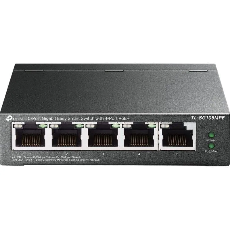 Switch TP-Link TL-SG105MPE 5 Porte Gigabit 4 PoE+ L2 Gestione Web