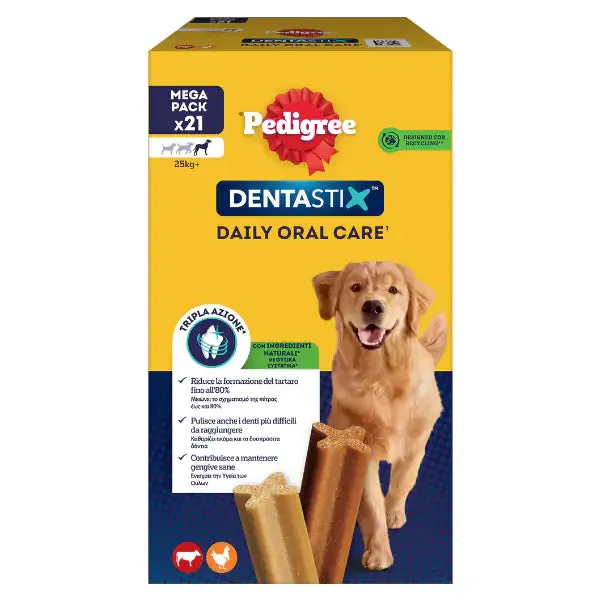 Pedigree Dentastix Large snack per l'igiene orale 21 Stick