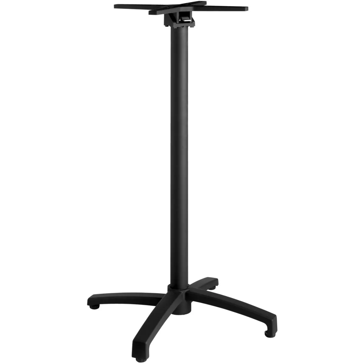VEGA Base per tavolo alto da esterno Alu pieghevole; 66x66x108 cm (LxLxH); nero