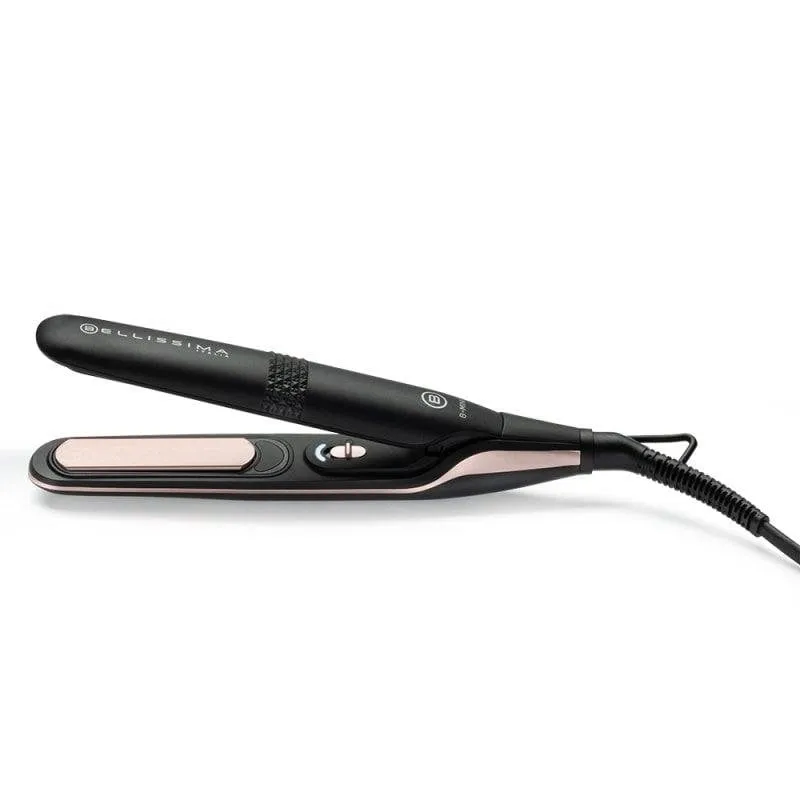 Piastra per Capelli Bellissima B-Mini Ceramica 200°C Auto Spegnimento Nero Rosa