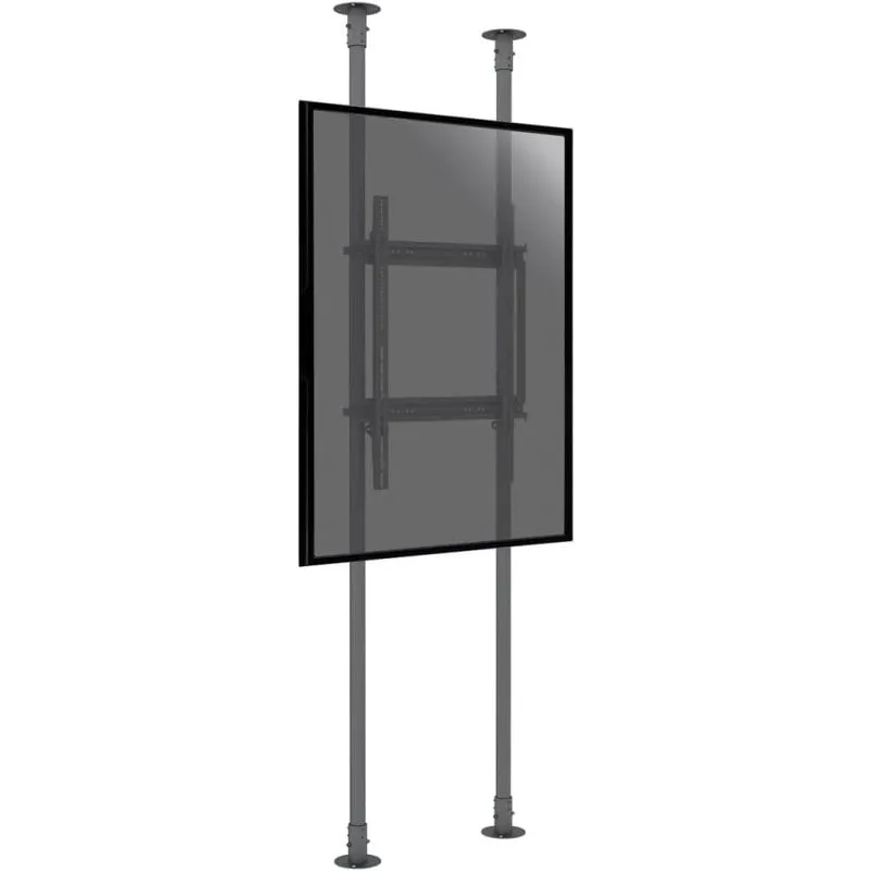 Kimex Supporto da Pavimento-Soffitto Modalità Ritratto per TV 50"- 100" Altezza 240 cm VESA 600x900 Max. 90Kg