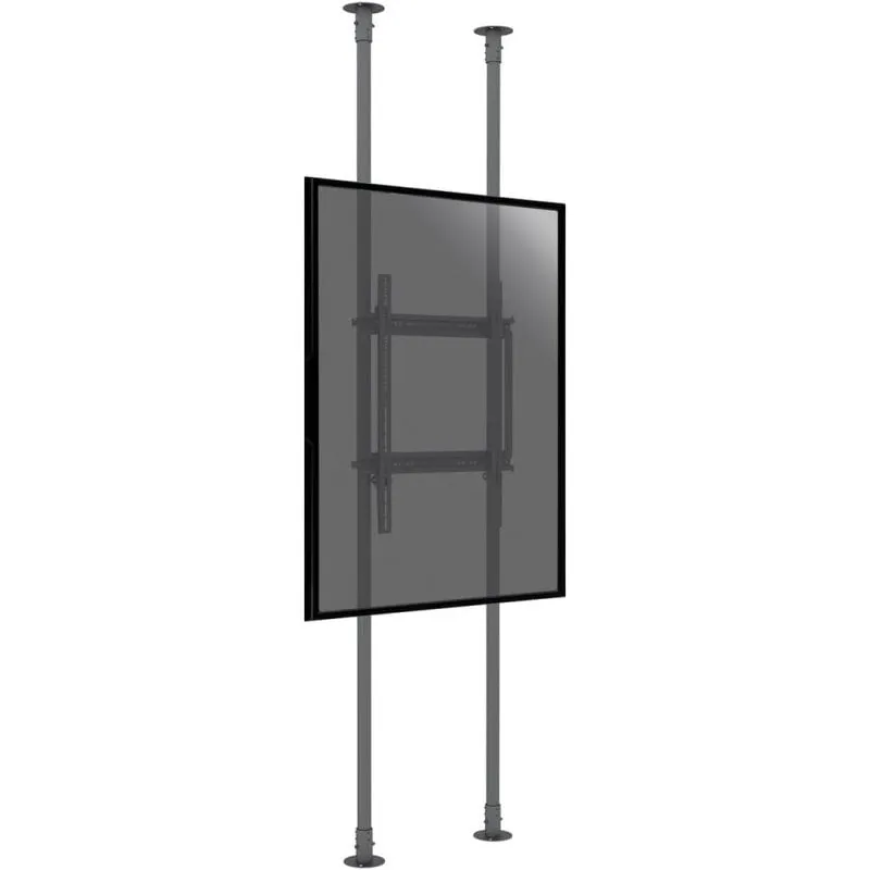 Kimex Supporto da Pavimento-Soffitto Modalità Ritratto per TV 50"-100" Altezza 300 cm VESA 600x900 Max. 90Kg