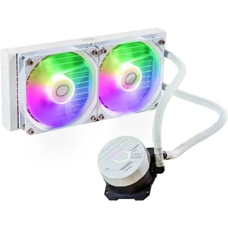 Refrigerazione Liquida Cooler Master MasterLiquid 240L Core ARGB 240mm 2 Ventole Bianco