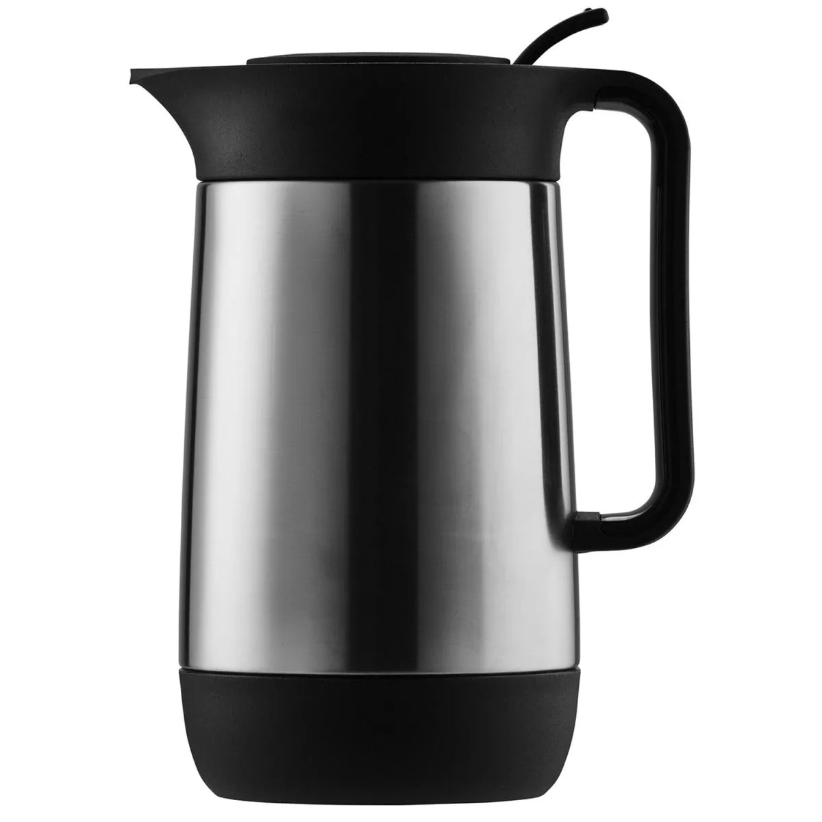 helios caraffa termica Contur Push opaca; 600 ml, 21.3 cm (H); argento; rotonda