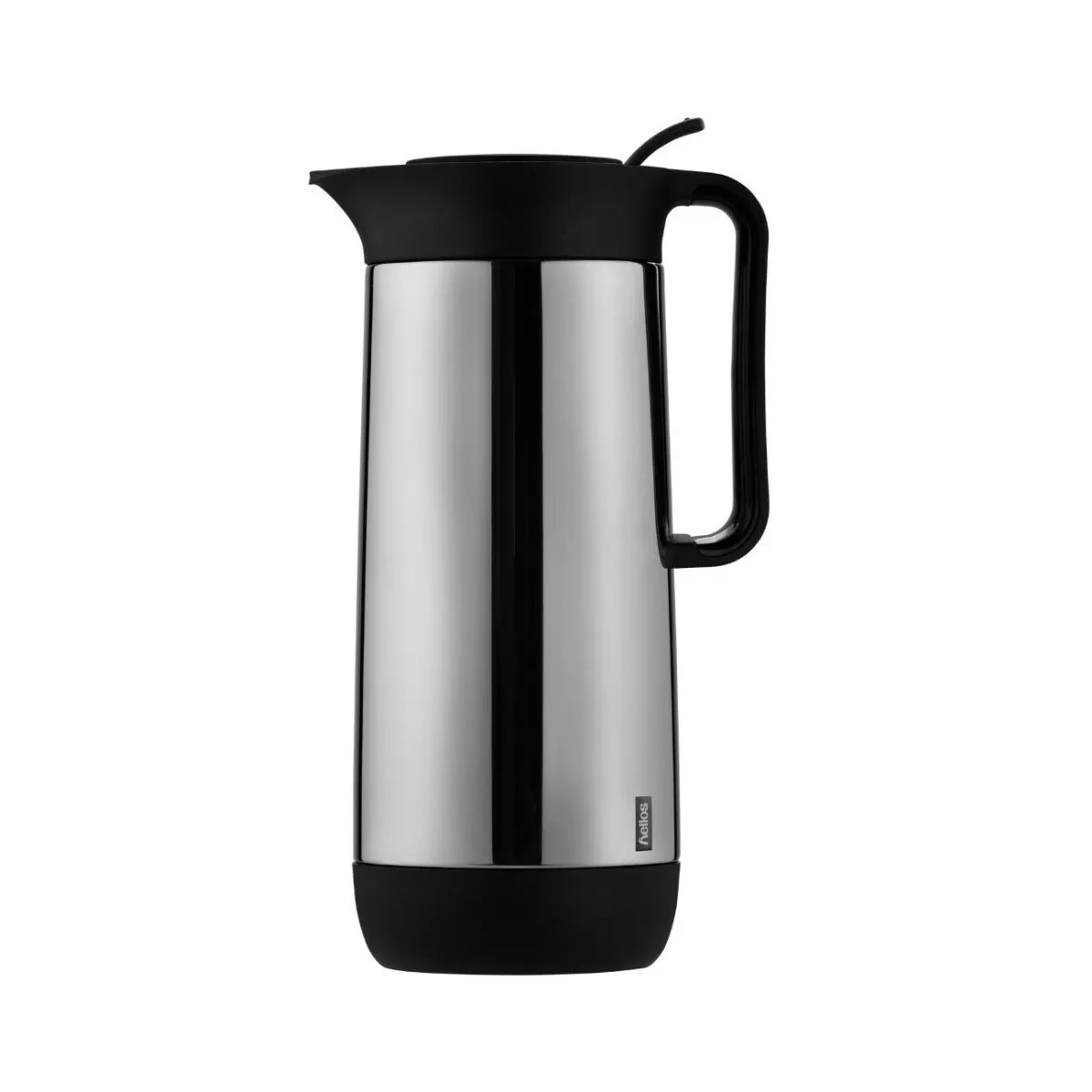 helios caraffa termica Contur Push opaca; 1000 ml, 28.3 cm (H); argento; rotonda
