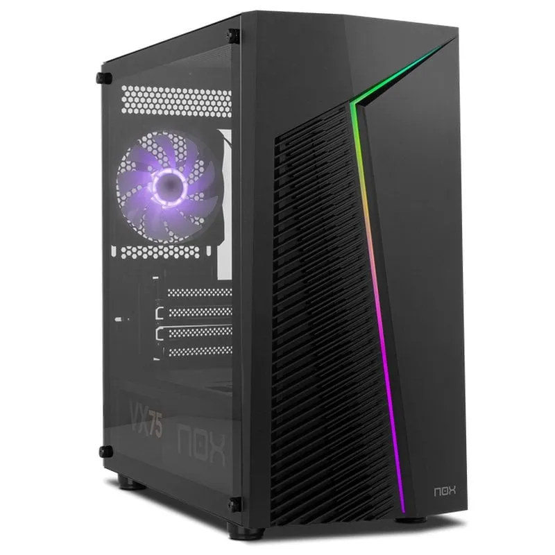 Nox Infinity Zeta ARGB M-ATX Vetro temperato USB 3.0 Nero