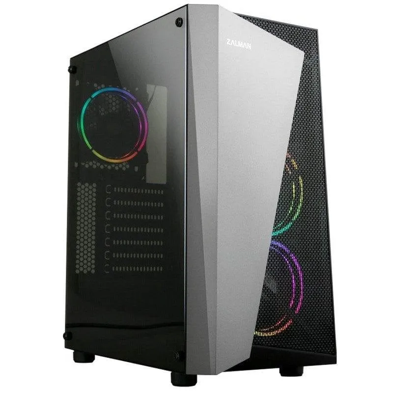Case Midi Tower Zalman S4 Plus RGB USB 3.0 Nero con Finestra