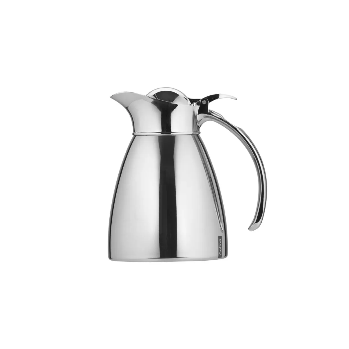 helios caraffa termica con coperchio in acciaio inox; 600 ml, 15.8 cm (H); argento
