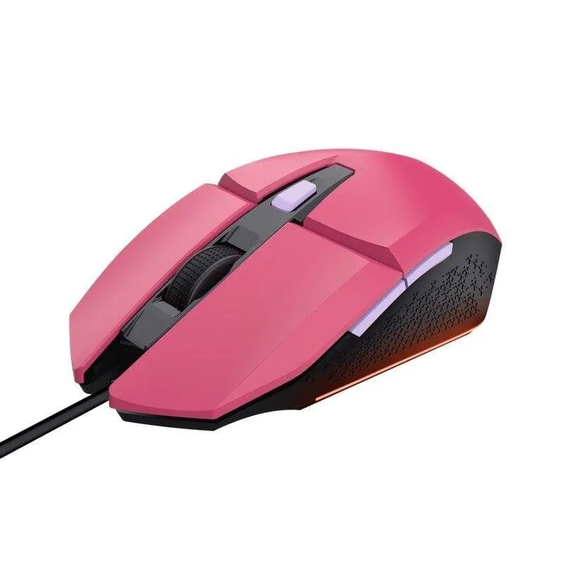 Mouse Trust GXT 109 Felox USB 6400 DPI Rosa Illuminato Gaming