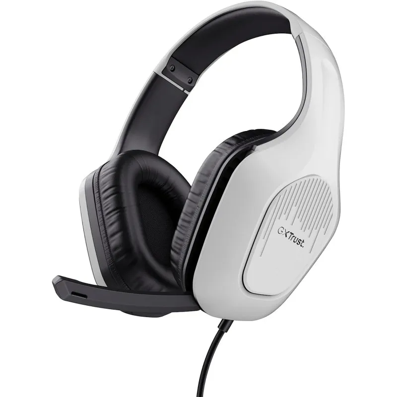 Trust GXT 415W Zirox Auricolare Cablato A Padiglione Giocare Bianco