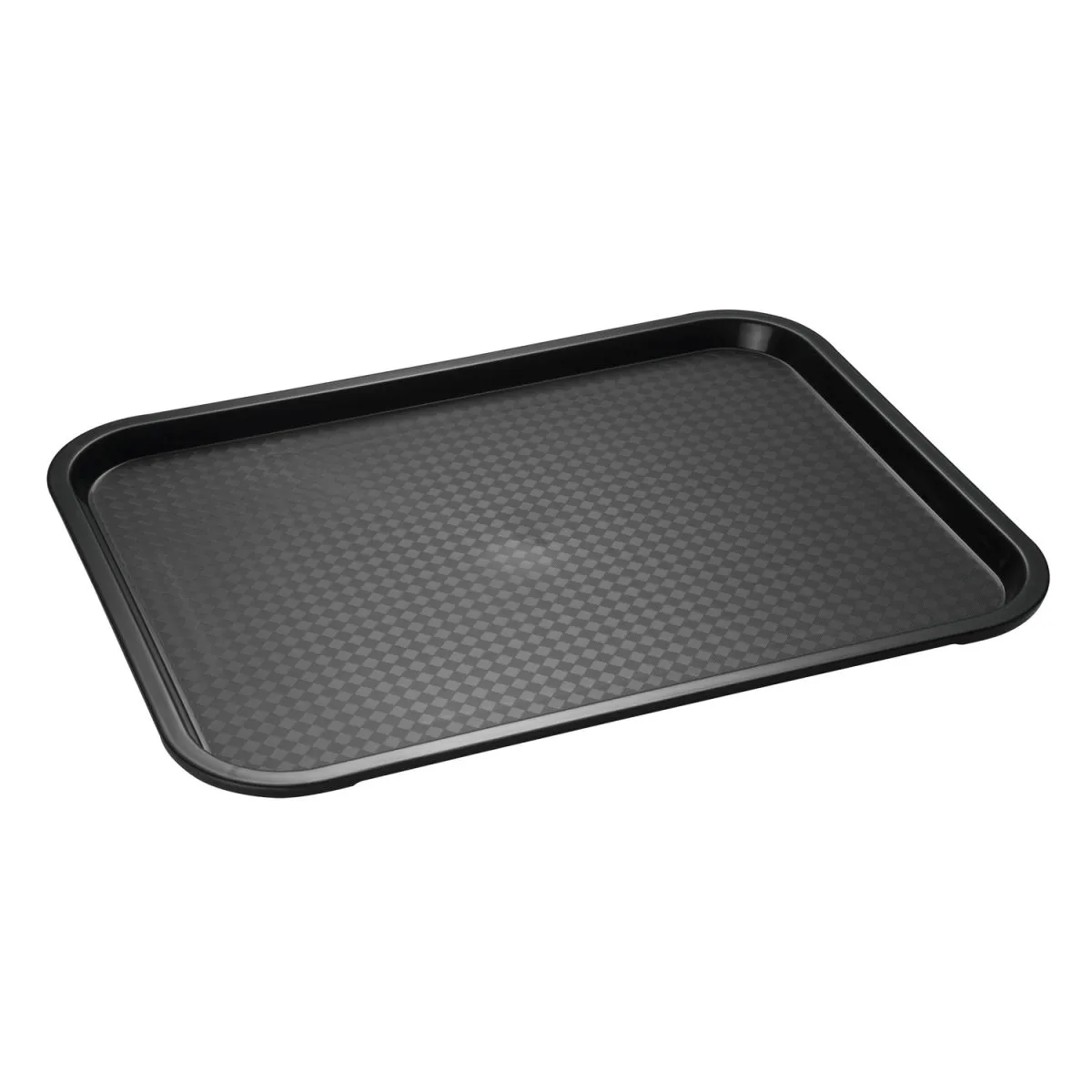 APS Vassoio mensa Fast Food; 27x35x2 cm (LxLxH); nero; rettangolare