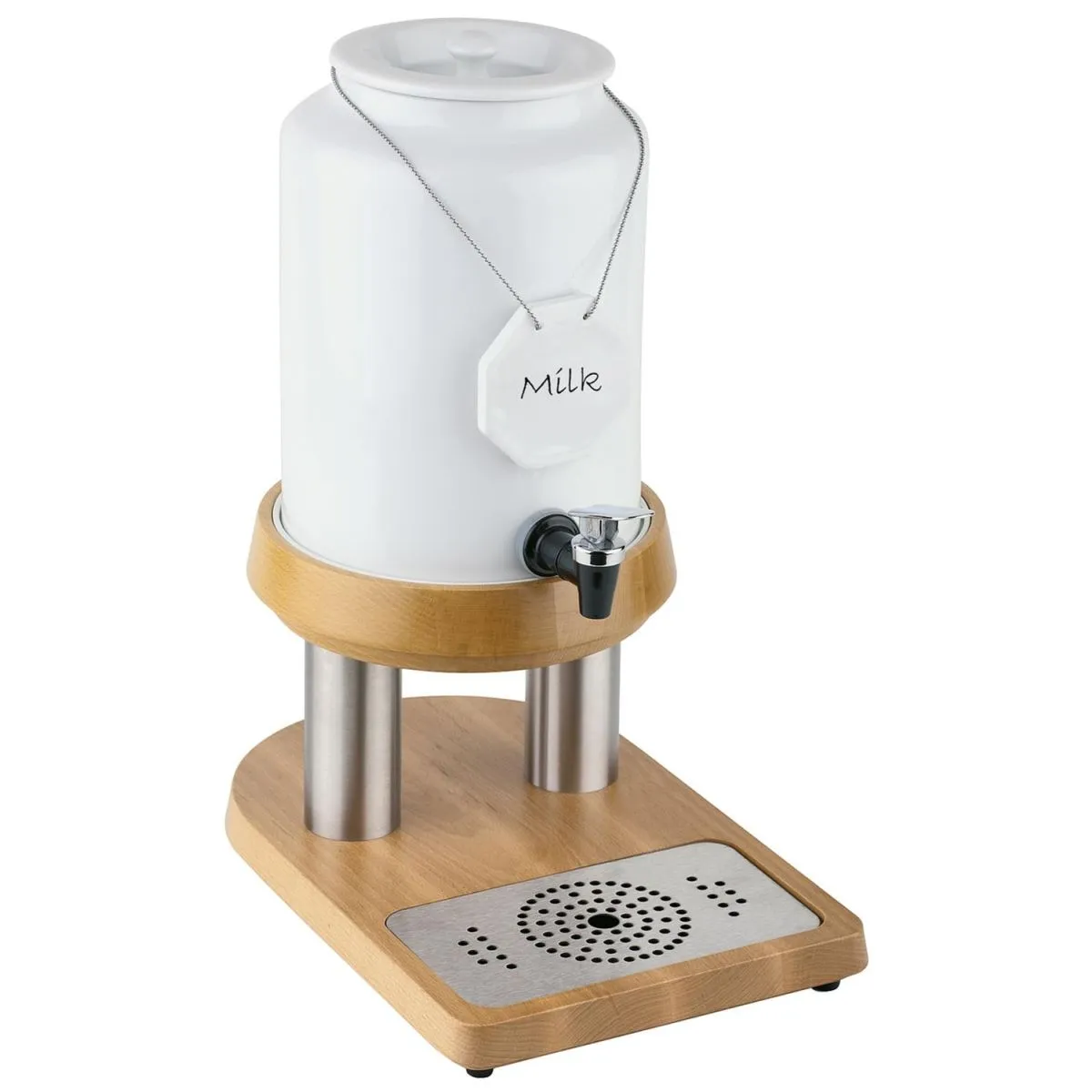 APS Distributore di latte Top Fresh; 4 l, 23x32x42x35 cm (LxLxHxP); argento